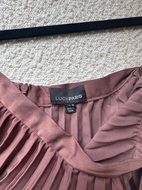 Lucy Paris Pleated Mauve skirt